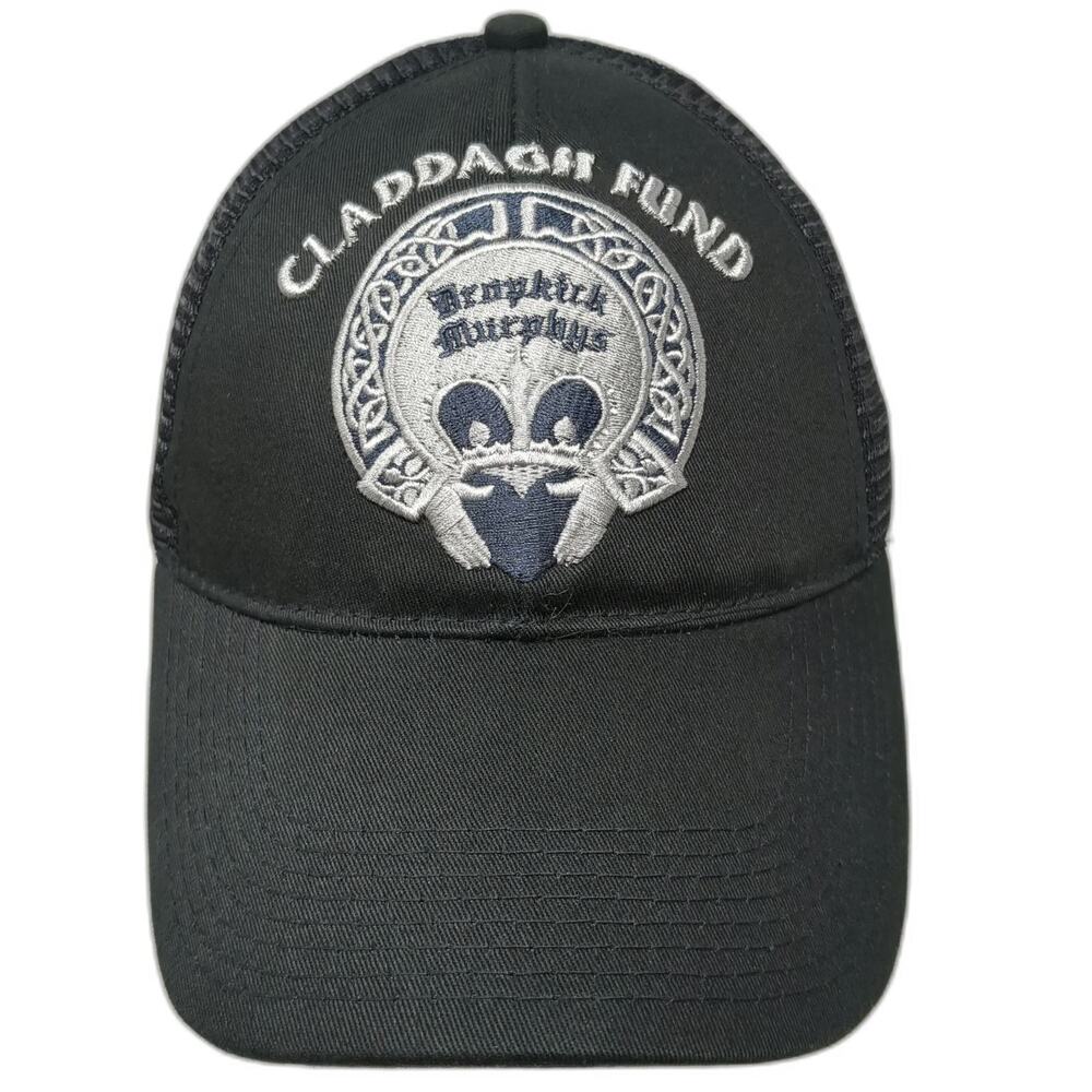 FITS Trucker Hat Black One Size Dropkick Murphys Claddagh Fund Mesh Snapback